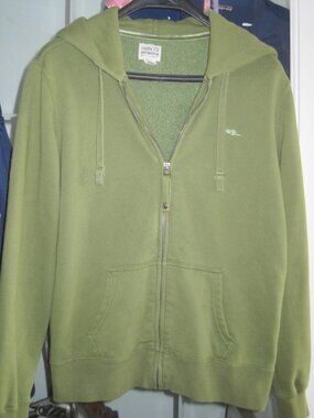Vintage Roots Athletics Ladies Green Zipper Hoodie - Size Small